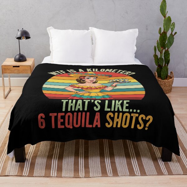 Item preview, WTF is a Kilometer 6 Tequila Shots Funny Design designed and sold by Giggle Gear.