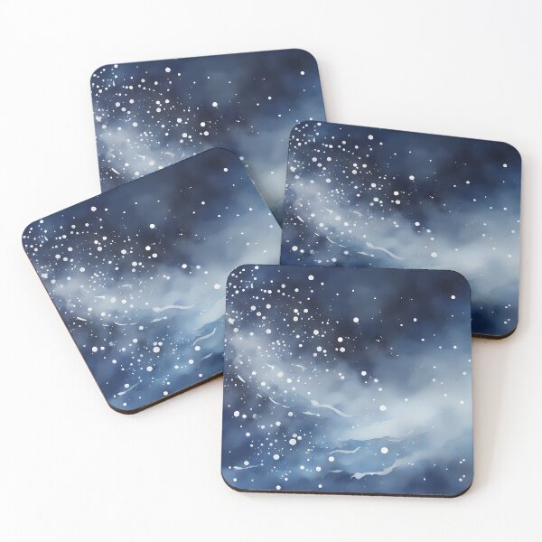 Item preview, White Galaxy in Dark Blue Space designed and sold by CalmnessbyChoice.