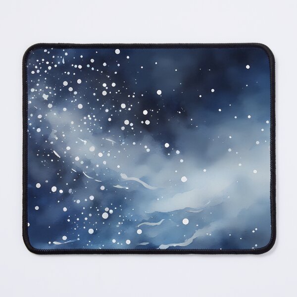 Item preview, White Galaxy in Dark Blue Space designed and sold by CalmnessbyChoice.