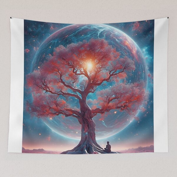 Item preview, Fight the Fear - Meditate | Ethereal Whispers: Abstract Artistry Channeling the Spiritual | Wall Art designed and sold by alfmar.