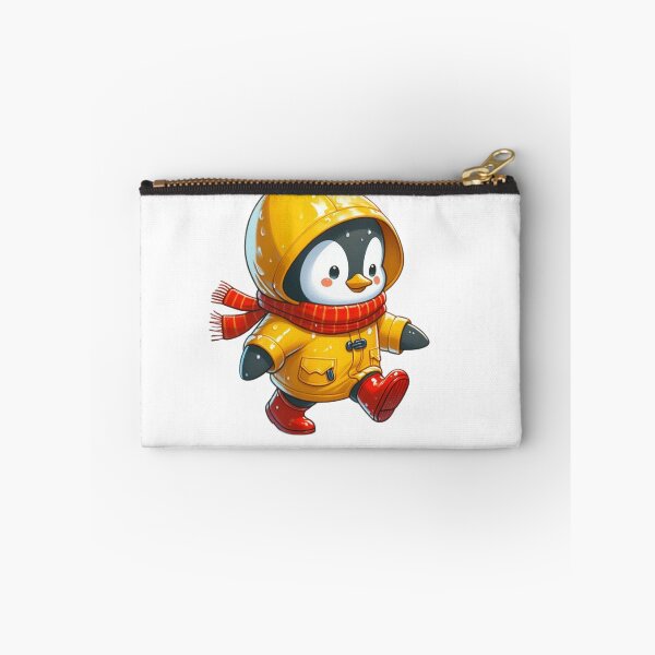 Item preview, Penguin in Raincoat - Cute Splashy Animal Design designed and sold by Confuzz1ed.