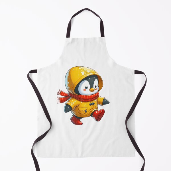 Item preview, Penguin in Raincoat - Cute Splashy Animal Design designed and sold by Confuzz1ed.