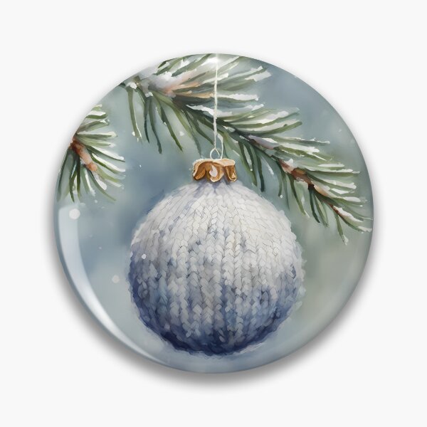 Item preview, Christmas Bauble in White Yarn designed and sold by CalmnessbyChoice.