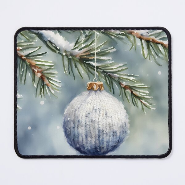 Item preview, Christmas Bauble in White Yarn designed and sold by CalmnessbyChoice.