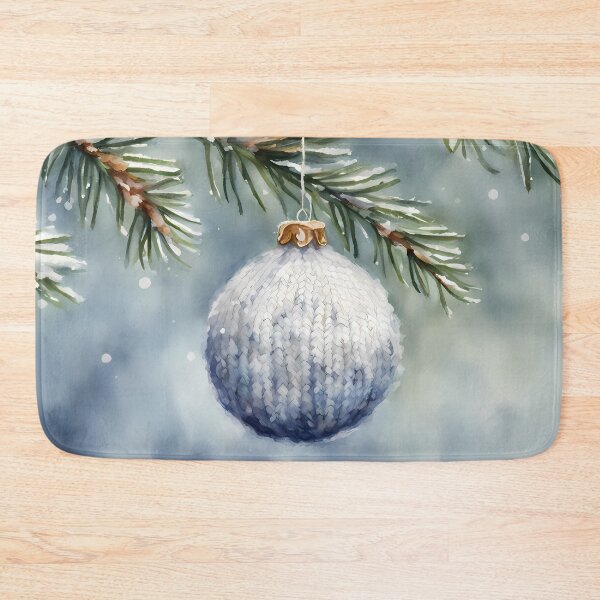 Item preview, Christmas Bauble in White Yarn designed and sold by CalmnessbyChoice.