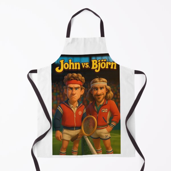 Item preview, John vs. Björn – Legends of Tennis in Cartoon Style designed and sold by malero-design.