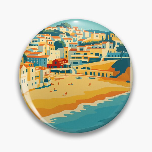 Item preview, Carvoeiro Algarve Portugal 3.  Vintage Travel Poster designed and sold by GG WALL ART.