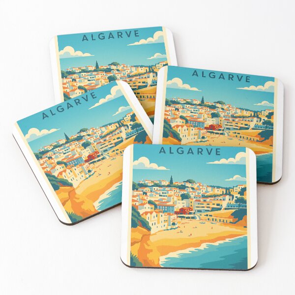 Item preview, Carvoeiro Algarve Portugal 3.  Vintage Travel Poster designed and sold by GG WALL ART.