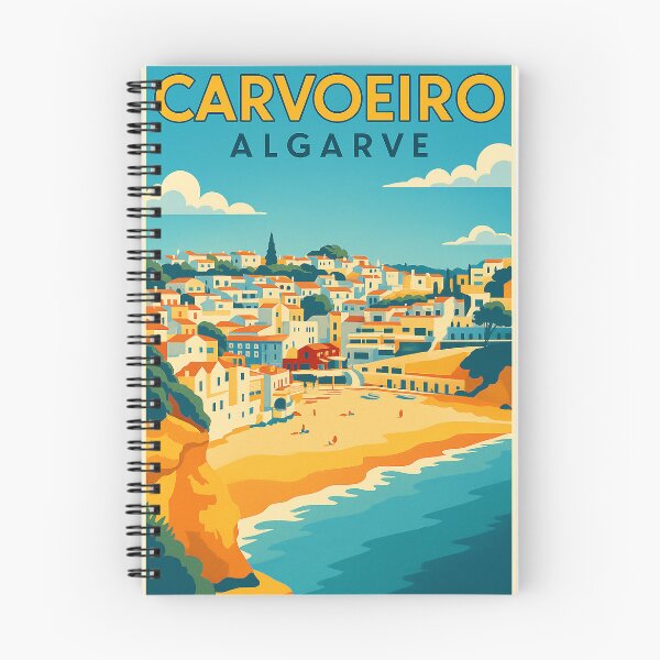 Item preview, Carvoeiro Algarve Portugal 3.  Vintage Travel Poster designed and sold by GG WALL ART.