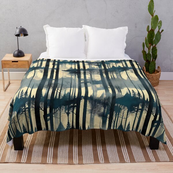 Item preview, Woodland Scene Layered In Shadows Mist designed and sold by CarrollGene.