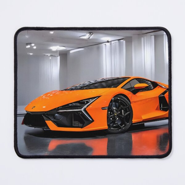 Item preview, Lamborghini Revuelto in Arancio – Sleek Modern Supercar Art designed and sold by PosterFuel.