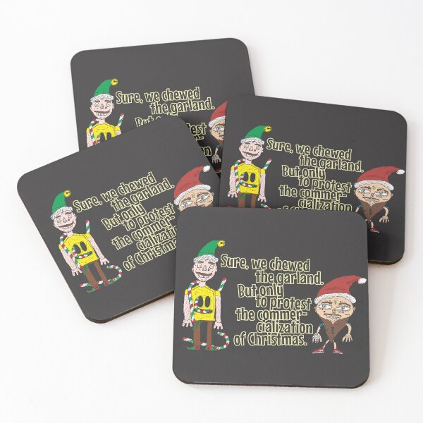 Item preview, Rebel Elves: Garland Protest & Anti-Consumerist Cheer designed and sold by MerchYouSearch.