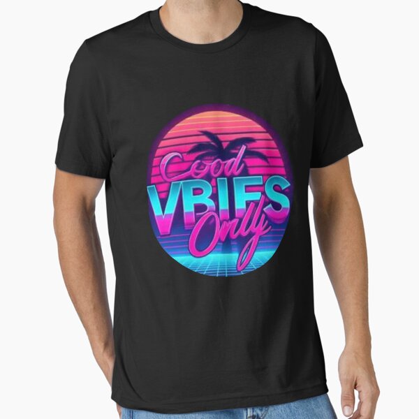 Item preview, Good Vibes Only – Vaporwave Tee designed and sold by The Teeory.