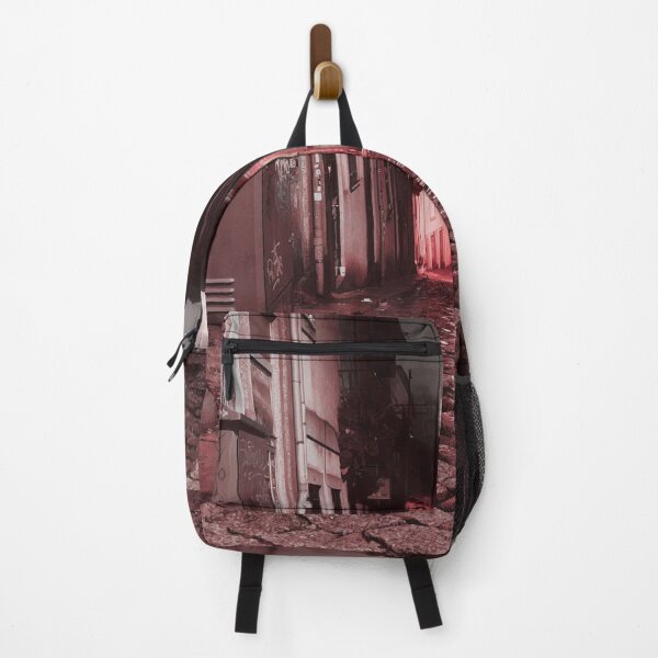 Item preview, Historic town street at night with red glow designed and sold by Dryft7.