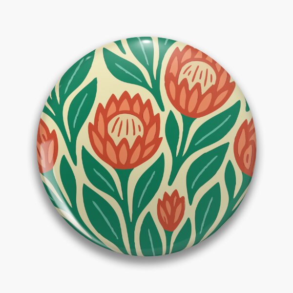 Item preview, African King Protea Flower Heart South Africa Pattern designed and sold by d247.