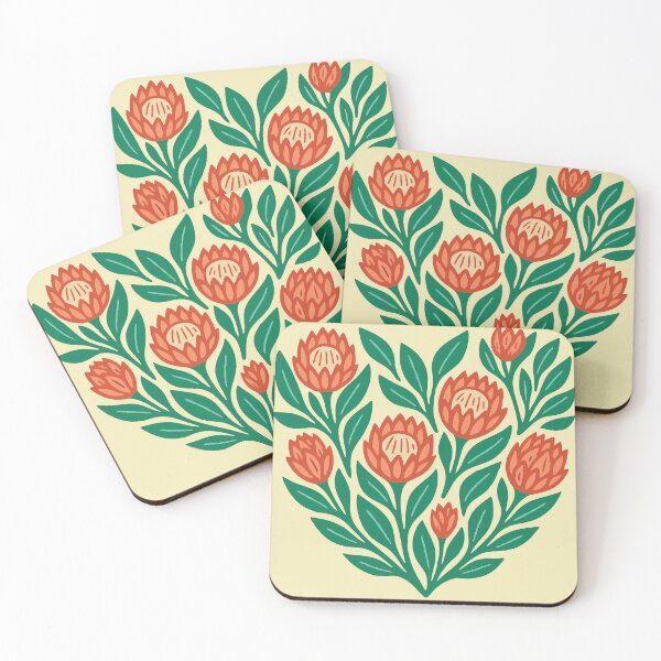 Item preview, African King Protea Flower Heart South Africa Pattern designed and sold by d247.