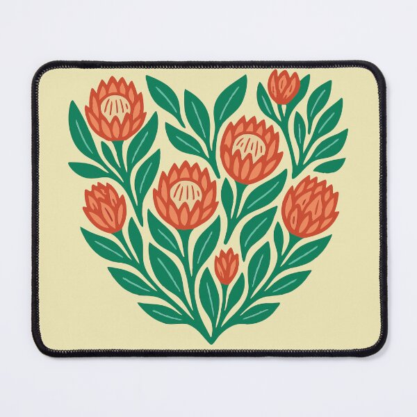 Item preview, African King Protea Flower Heart South Africa Pattern designed and sold by d247.