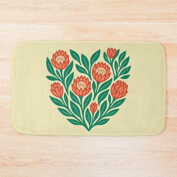 Item preview, African King Protea Flower Heart South Africa Pattern designed and sold by d247.