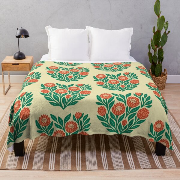 Item preview, African King Protea Flower Heart South Africa Pattern designed and sold by d247.