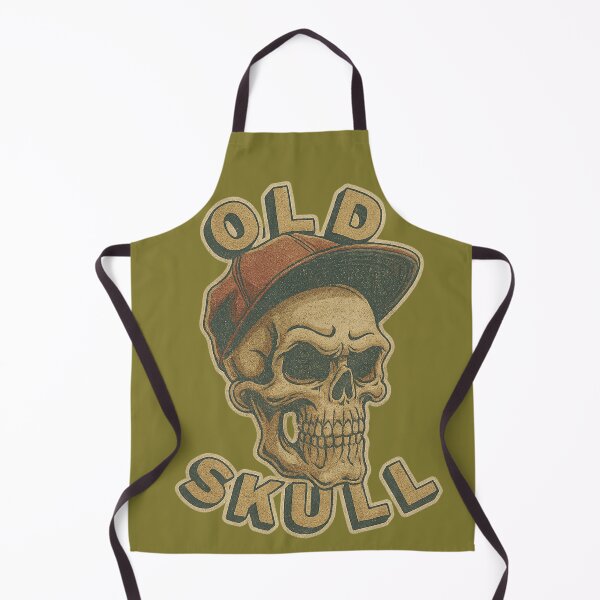Item preview, Old Skull Retro Design – Vintage Skull with Cap designed and sold by KnockoutCustomPrint.