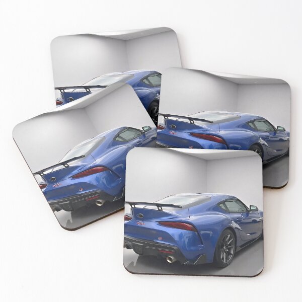 Item preview, Toyota GR Supra Rear View – JDM Legend in Blue designed and sold by PosterFuel.