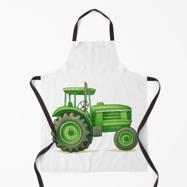 Item preview, Green Tractor Farm Vehicle Illustration designed and sold by ArtfulWeave.