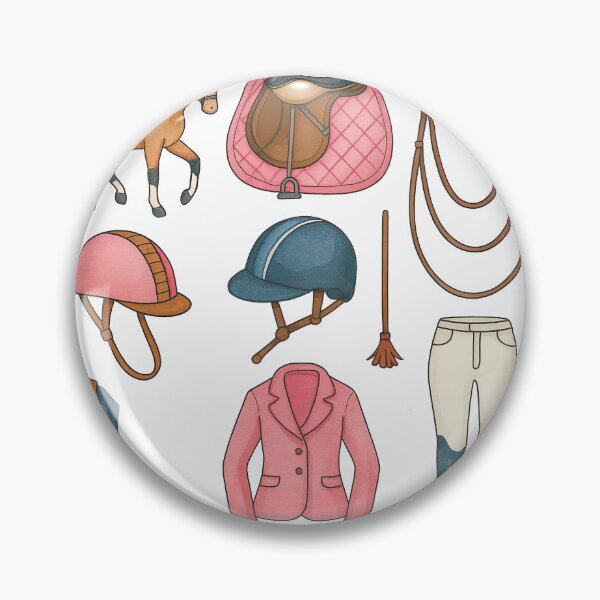Item preview, Horse Riding Equipment and Equestrian Outfit Illustration designed and sold by ArtfulWeave.