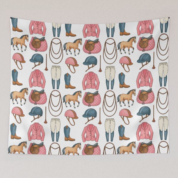Item preview, Horse Riding Equipment and Equestrian Outfit Illustration designed and sold by ArtfulWeave.