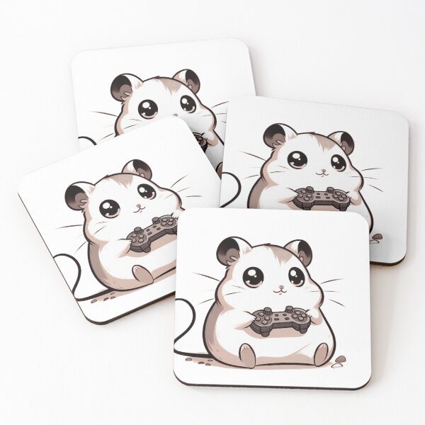 Item preview, Hamster Gamer Cartoon - Adorable Gaming Pet designed and sold by Confuzz1ed.