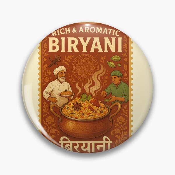 Item preview, Traditional Indian Biryani Print – Retro Kitchen Wall Decor designed and sold by The Uphaar Store.