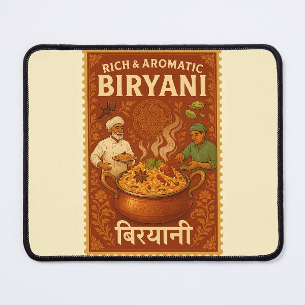 Item preview, Traditional Indian Biryani Print – Retro Kitchen Wall Decor designed and sold by The Uphaar Store.