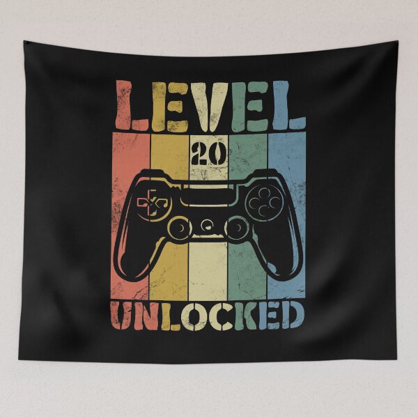 Item preview, Level 20 Unlocked Happy Birthday designed and sold by Alluka Brand.