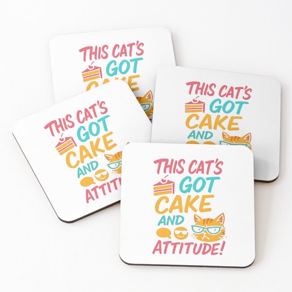 Item preview, This Cat’s Got Cake and Attitude! designed and sold by Uglyandcute.