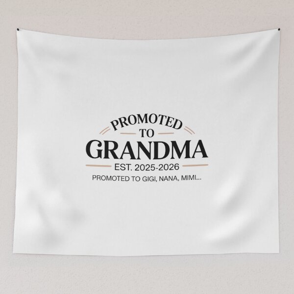 Item preview, Promoted to Grandma Est. 2026 New Grandma Gift Baby Announcement T-Shirt designed and sold by podlook.