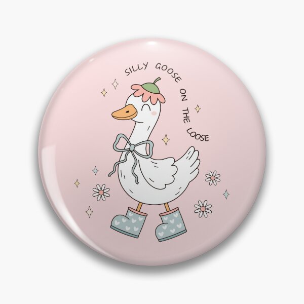 Item preview, Floral Silly Goose on the Loose Meme designed and sold by Julza Art.