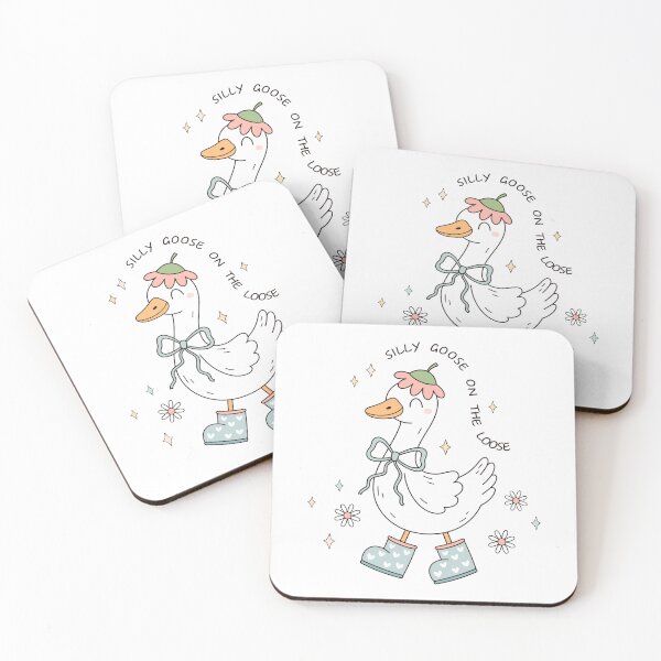 Item preview, Floral Silly Goose on the Loose Meme designed and sold by Julza Art.