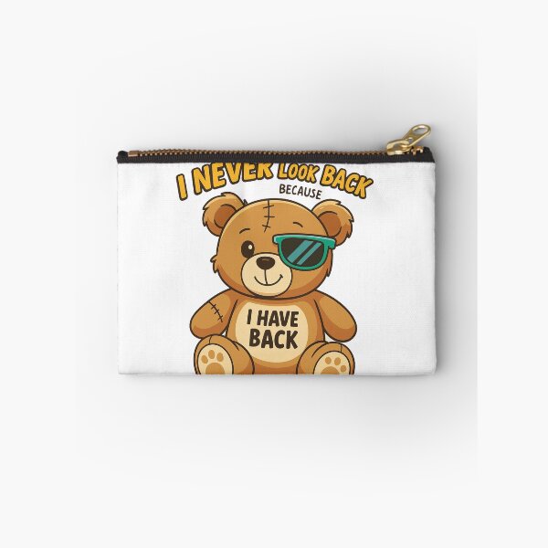 Item preview, Funny Cartoon Teddy Bear with Back Pain Quote designed and sold by Sadia  Jannat.