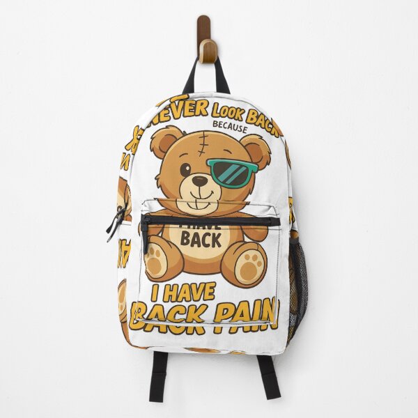 Item preview, Funny Cartoon Teddy Bear with Back Pain Quote designed and sold by Sadia Jannat.