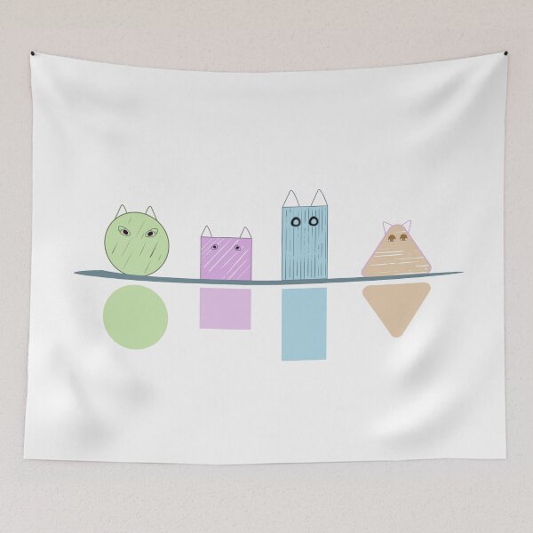 Item preview, Cats in pastel colors  designed and sold by my-wishlist.