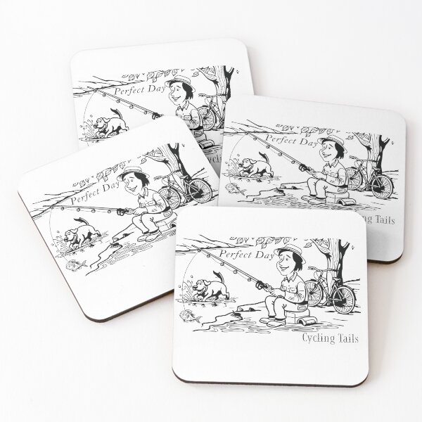 Item preview, Perfect Day Fishing with Dog and Cycling  designed and sold by Cycling Tails.