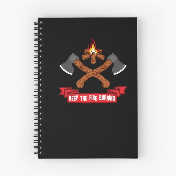 Item preview, Keep the Fire Burning – Campfire & Axes Design designed and sold by Stock4U.