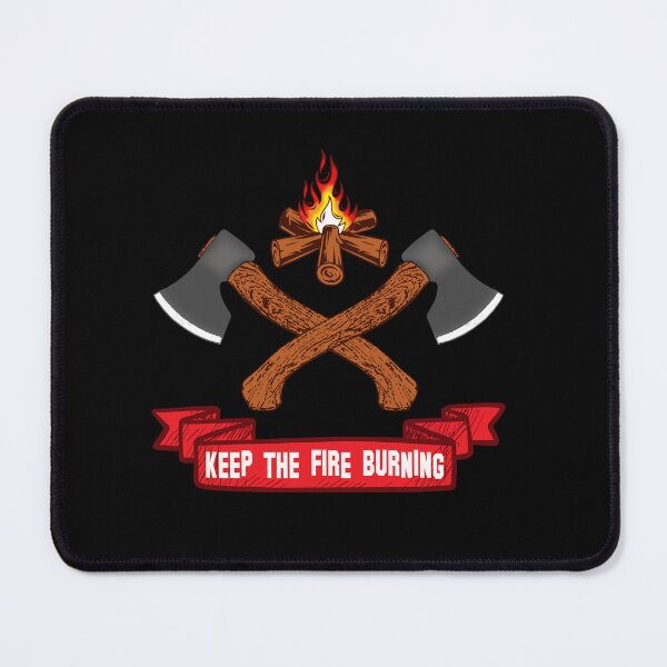 Item preview, Keep the Fire Burning – Campfire & Axes Design designed and sold by Stock4U.