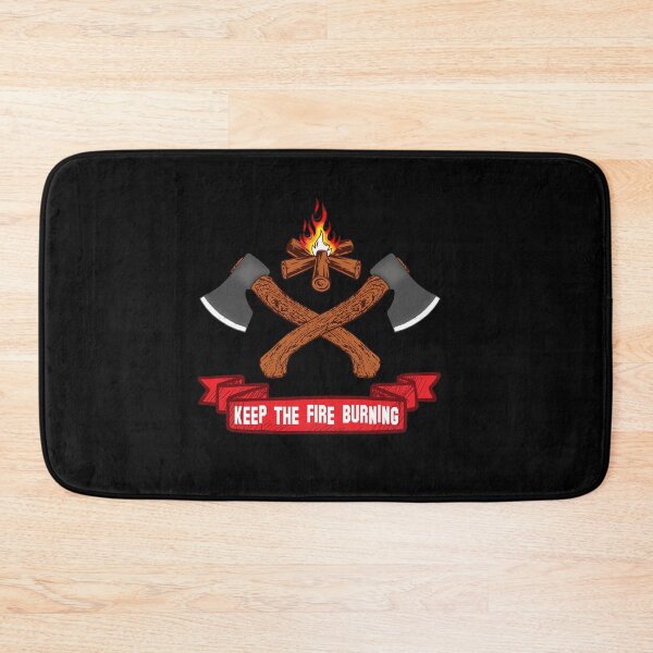 Item preview, Keep the Fire Burning – Campfire & Axes Design designed and sold by Stock4U.
