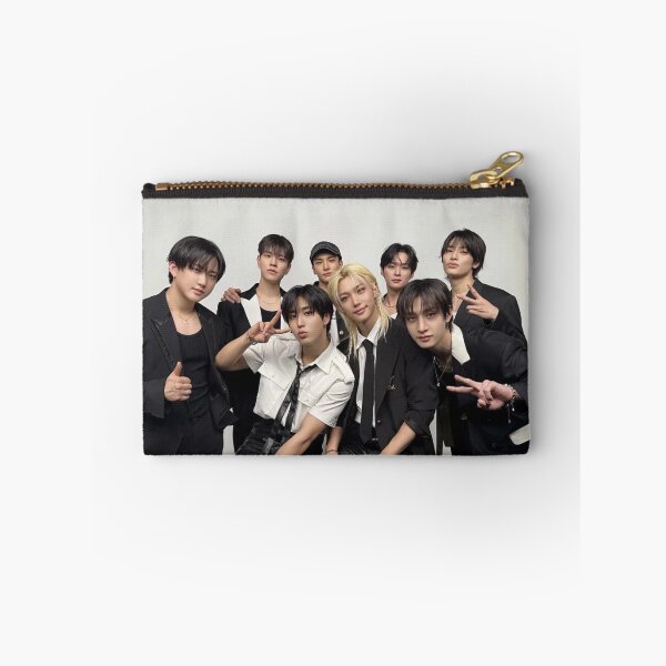 Item preview, Stray Kids DominATE suits black and white tour signatures autographs comeback poster kpop boy group bang chan lee know changbin hyunjin han felix seungmin jeongin designed and sold by Kpop-Noona.