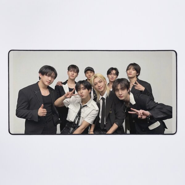 Item preview, Stray Kids DominATE suits black and white tour signatures autographs comeback poster kpop boy group bang chan lee know changbin hyunjin han felix seungmin jeongin designed and sold by Kpop-Noona.