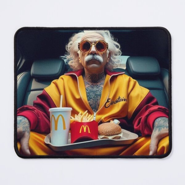 Item preview, "Einstein's Theory of Relativity... to Fast Food!" designed and sold by Print Fiction.