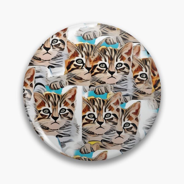 Item preview, Cute thousand kitten pictures colonized creating this art  designed and sold by wallartofmio.