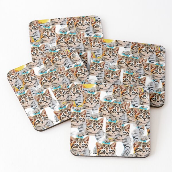Item preview, Cute thousand kitten pictures colonized creating this art  designed and sold by wallartofmio.