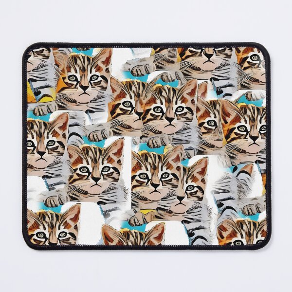 Item preview, Cute thousand kitten pictures colonized creating this art  designed and sold by wallartofmio.