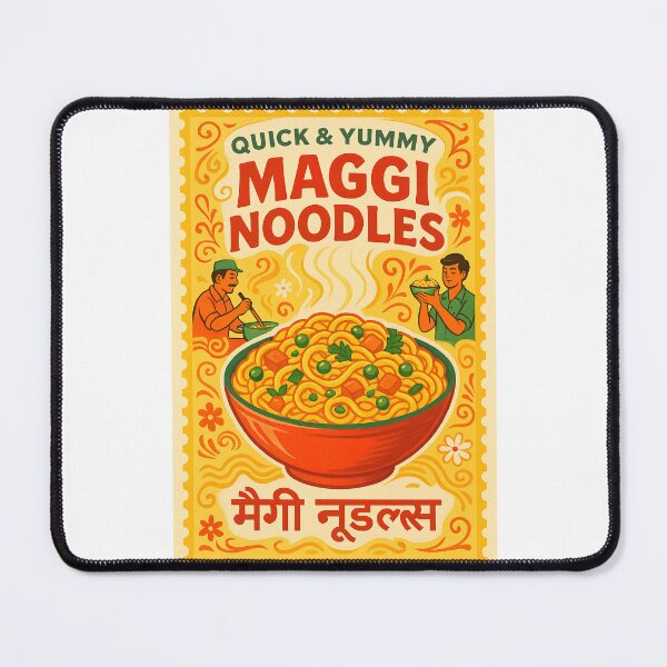 Item preview, Instant Noodles Retro Indian Poster – Vintage Food Art designed and sold by The Uphaar Store.